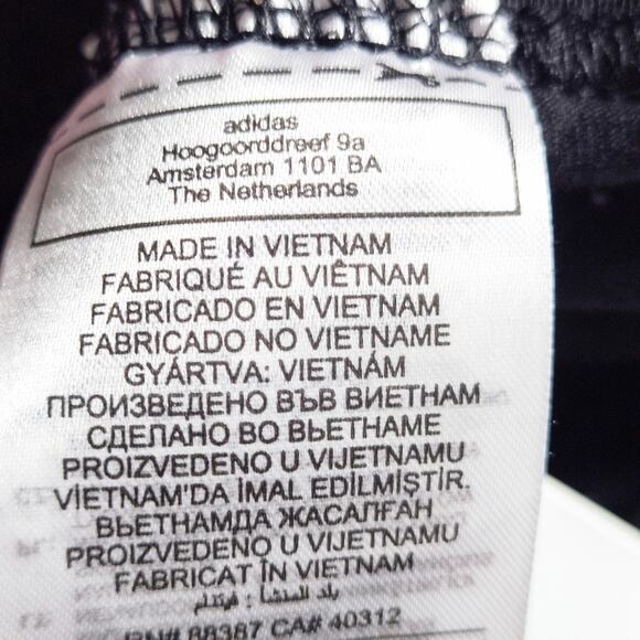 NWT Adidas Women’s Tights Pink Stripe Athleisure Black XS Mid Rise Stretch Fit - Picture 8 of 9